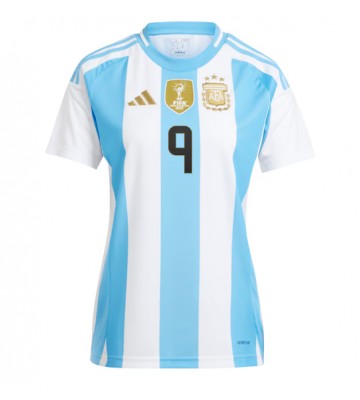Argentina Julian Alvarez #9 Hjemmebanetrøje Dame Copa America 2024 Kortærmet
